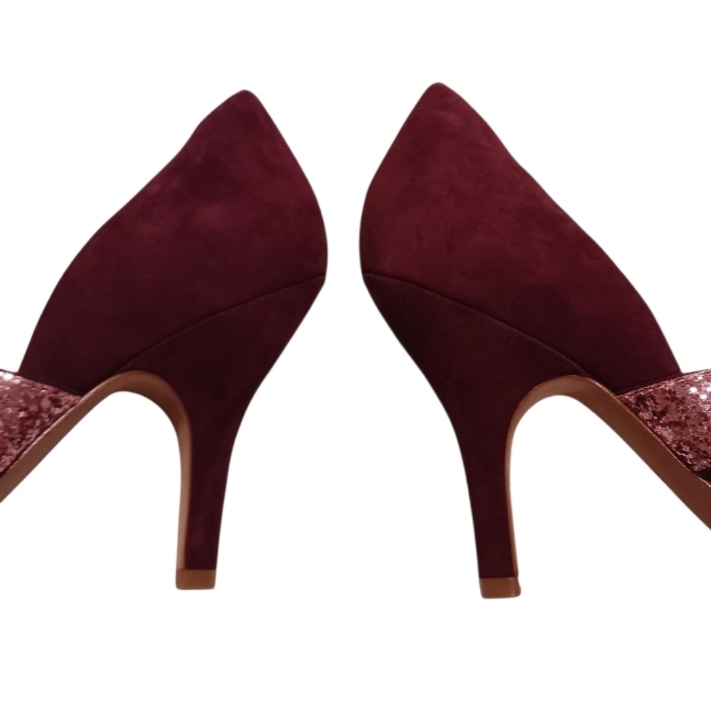 Miss Albright Dominique Suede Glitter Heels - Picture 6 of 13